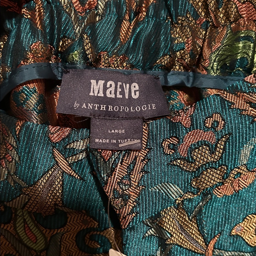 Maeve Anthropologie Brocade print ankle pants - Picture 4 of 9
